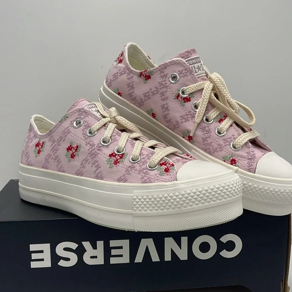 Converse WMNS Platform Sneakers A13660C CTAS LIFT OX SUMMIT PINK/VINTAGE WHITE